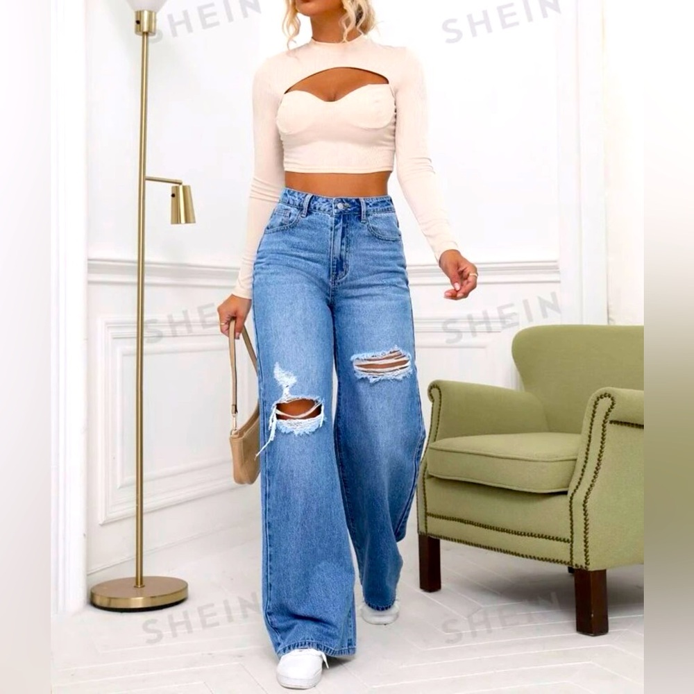 Wide leg Jean